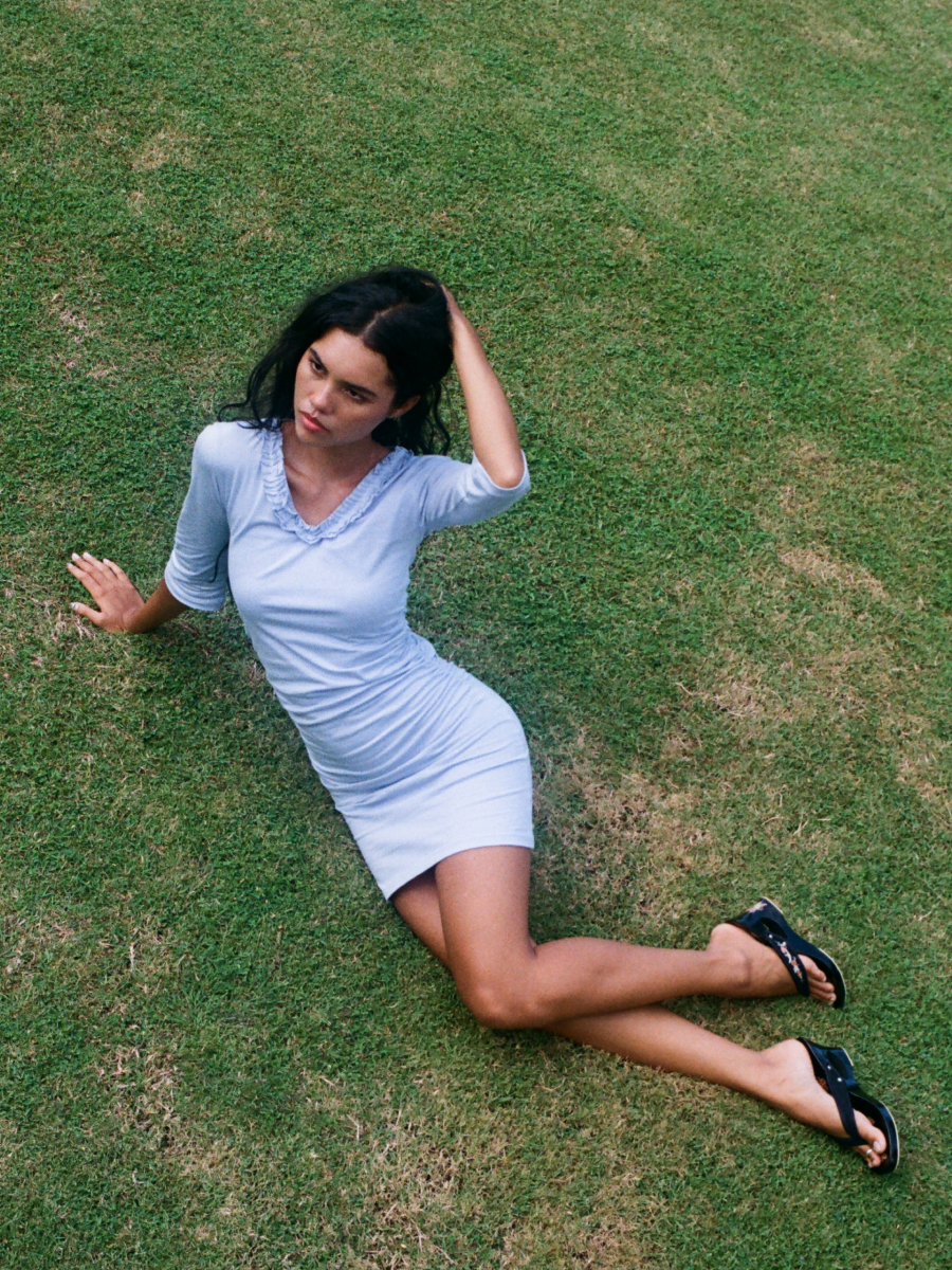 Donna Dress in Powder Blue