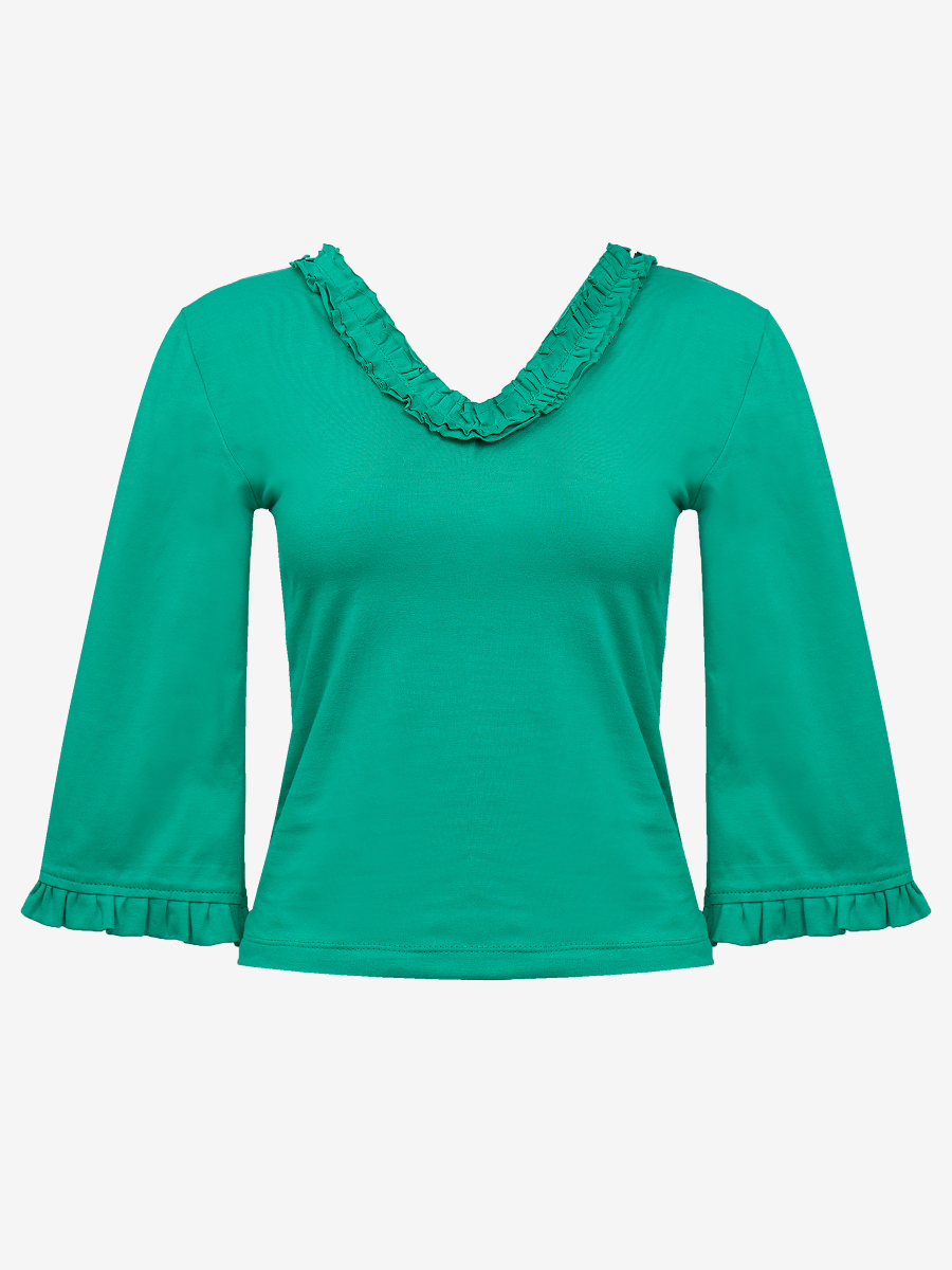 Mielle Top in Teal
