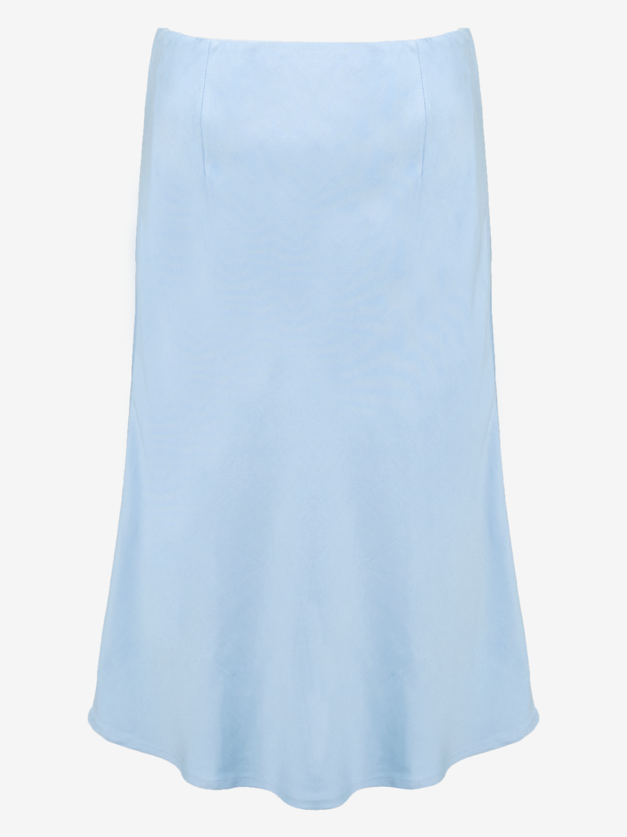 Franca Midi Skirt in Powder Blue