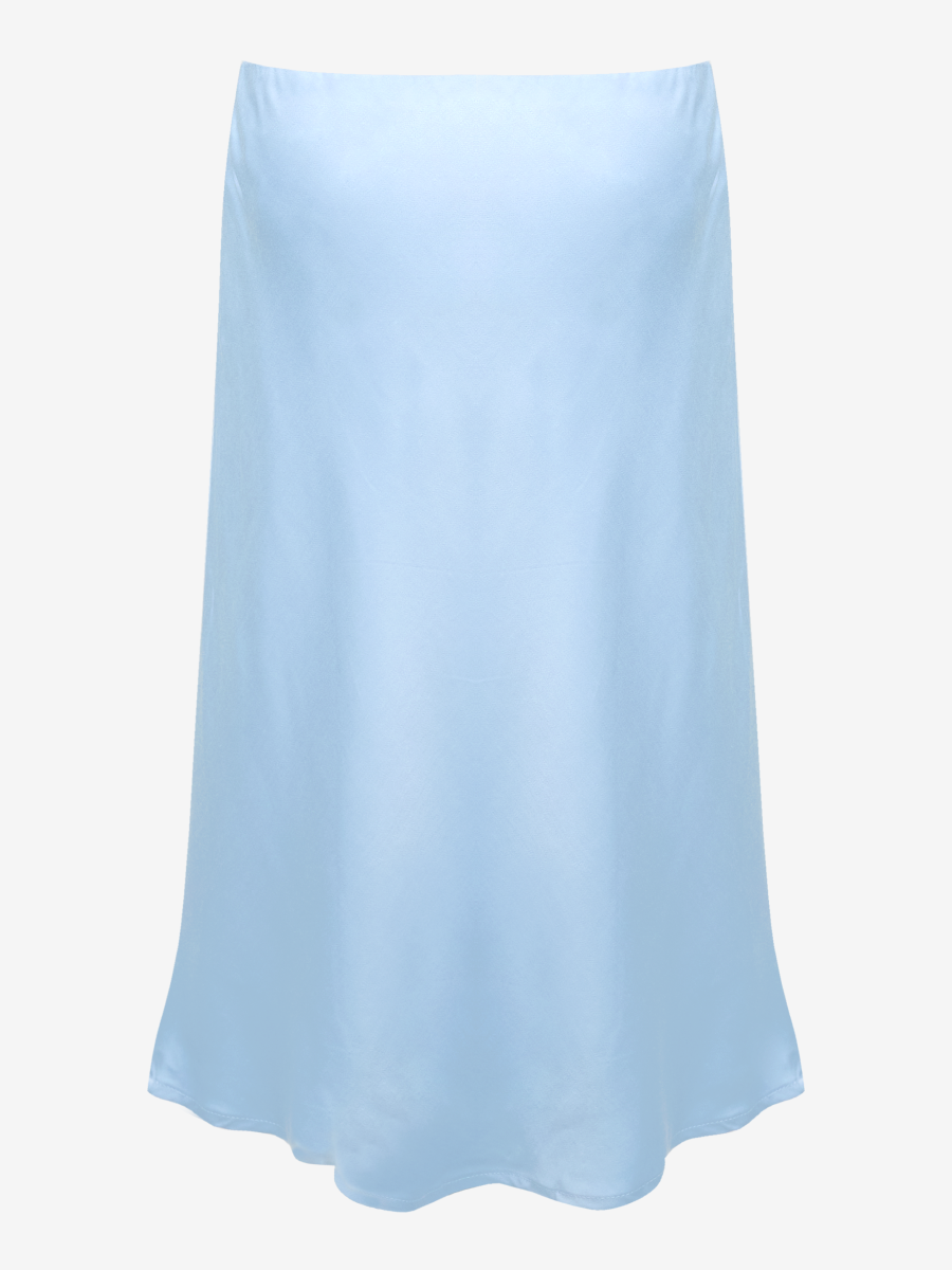 Franca Midi Skirt in Powder Blue