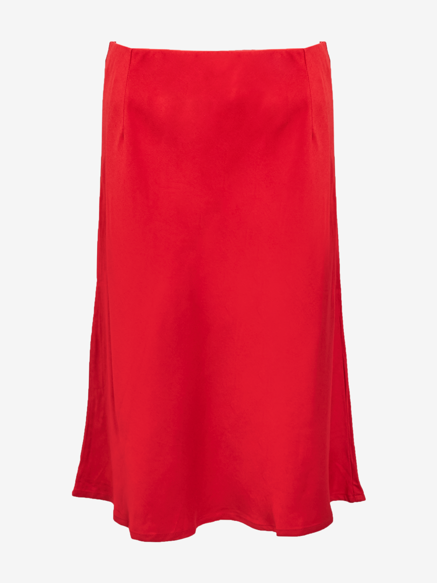 Franca Midi Skirt in Red