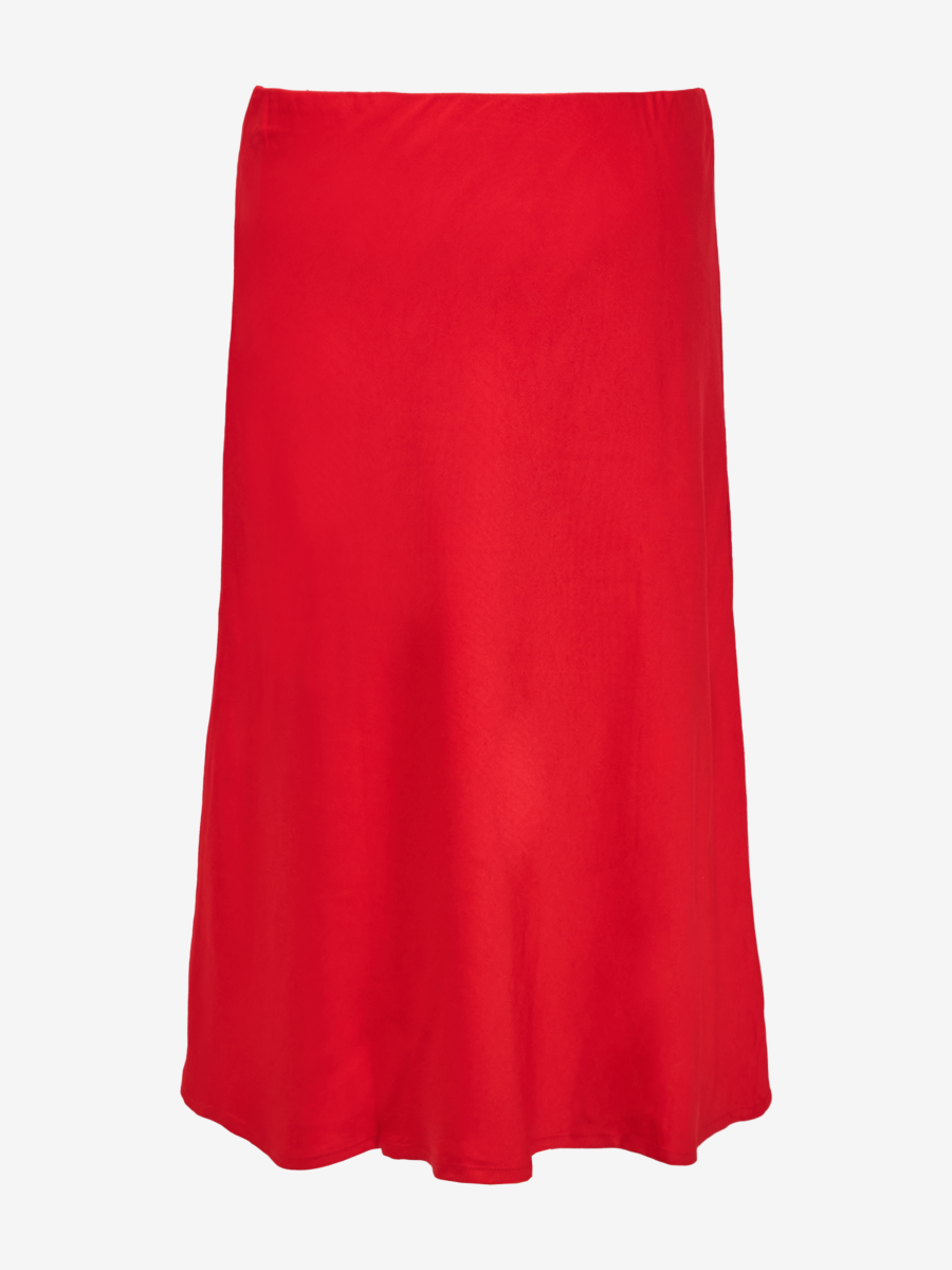 Franca Midi Skirt in Red