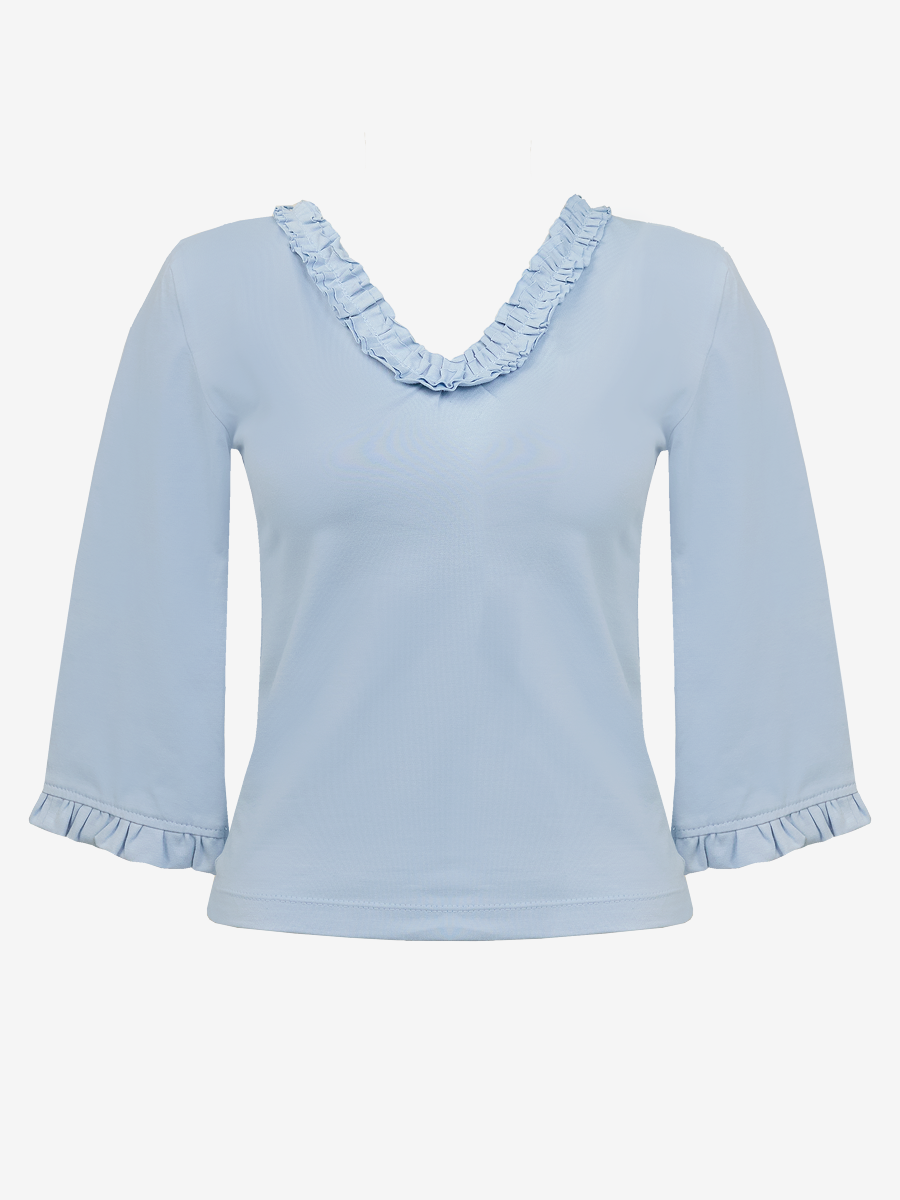 Mielle Top in Powder Blue