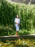 Franca Midi Skirt in Powder Blue