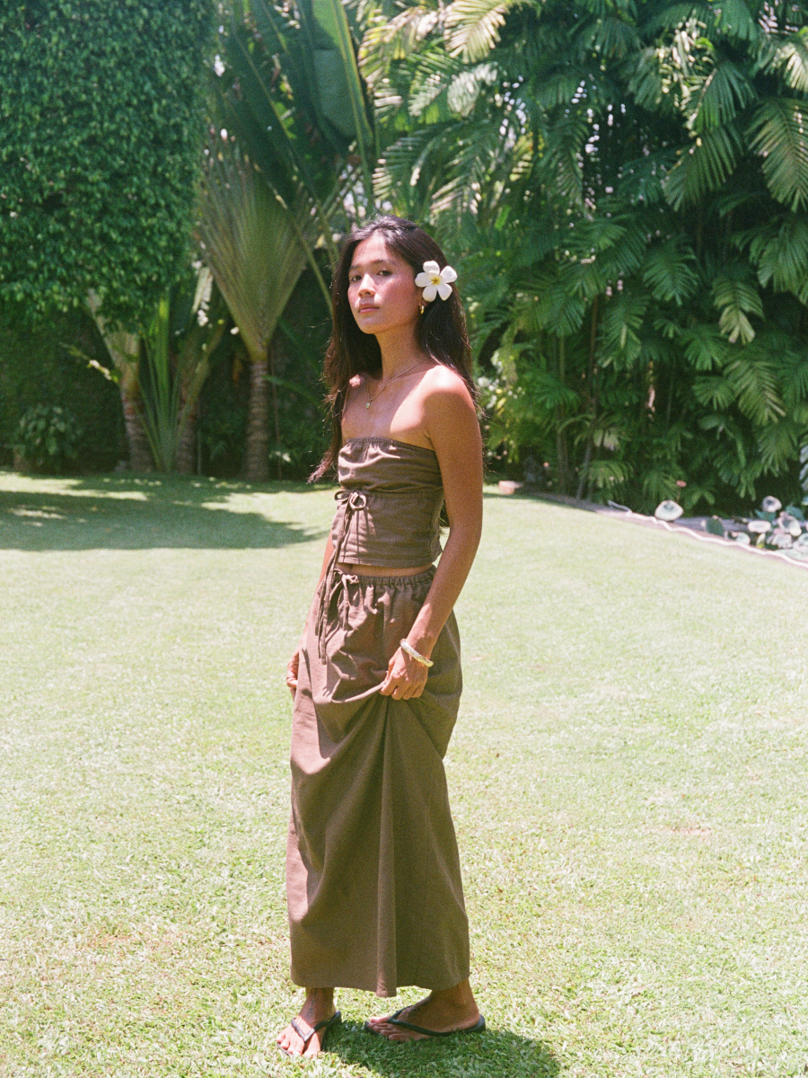 Bella Skirt in Brown