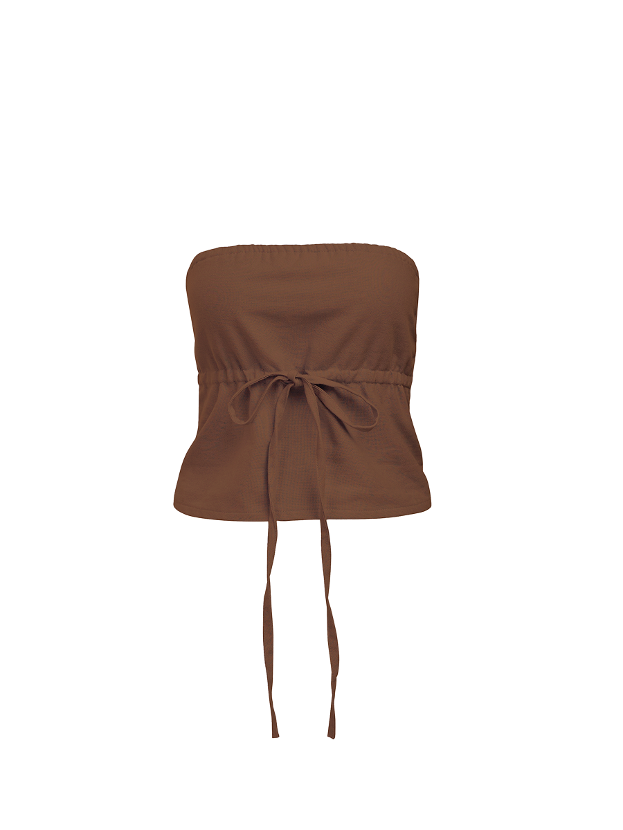 Bella Top in Brown