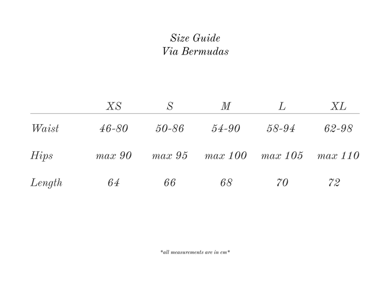 Measurement guide for Via Bermuda